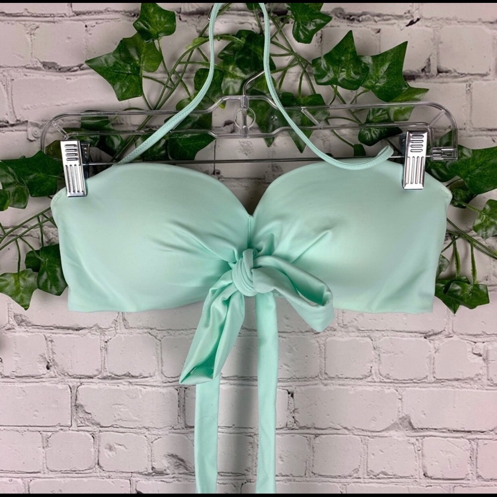 VS PINK Bikini Top - Size Large - Mint